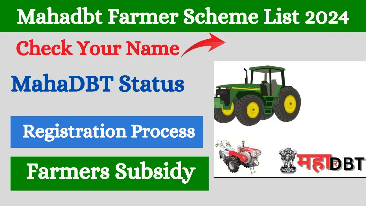 Mahadbt Farmer Scheme List